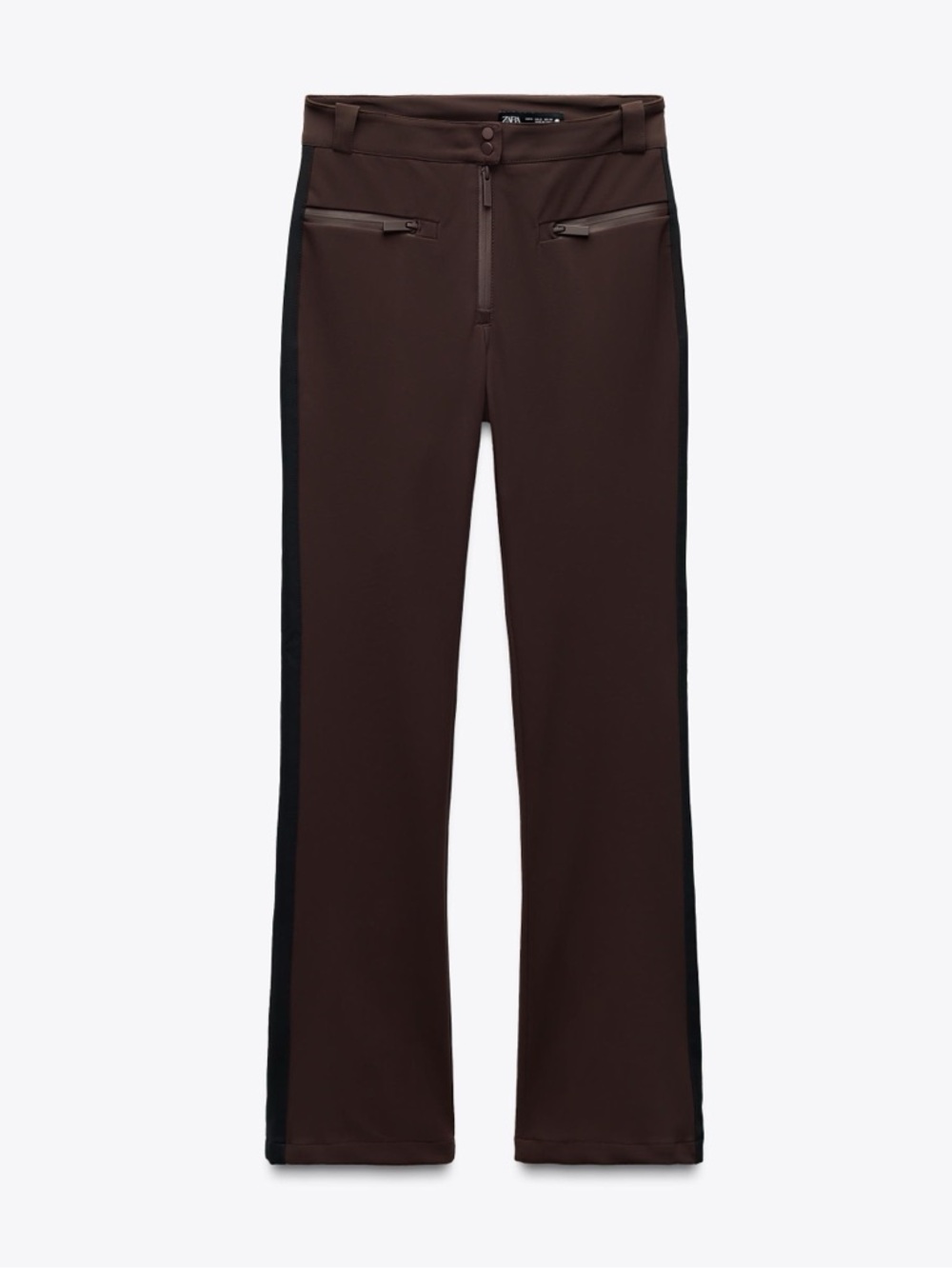 Zara Brown WATER-RESISTANT AND WINDPROOF PANTS RECCO SYSTEM SKI COLLECTION